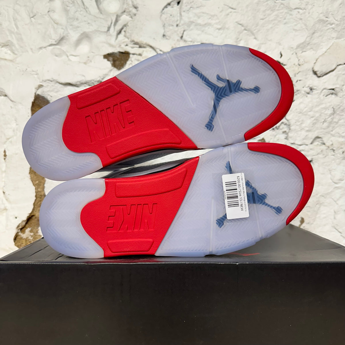 Air Jordan 5 Fire Red Black Tongue (2025) Sz 13 DS