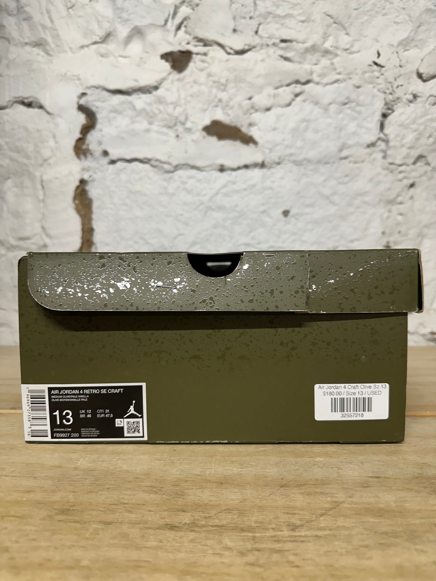 Air Jordan 4 Craft Olive Sz 13