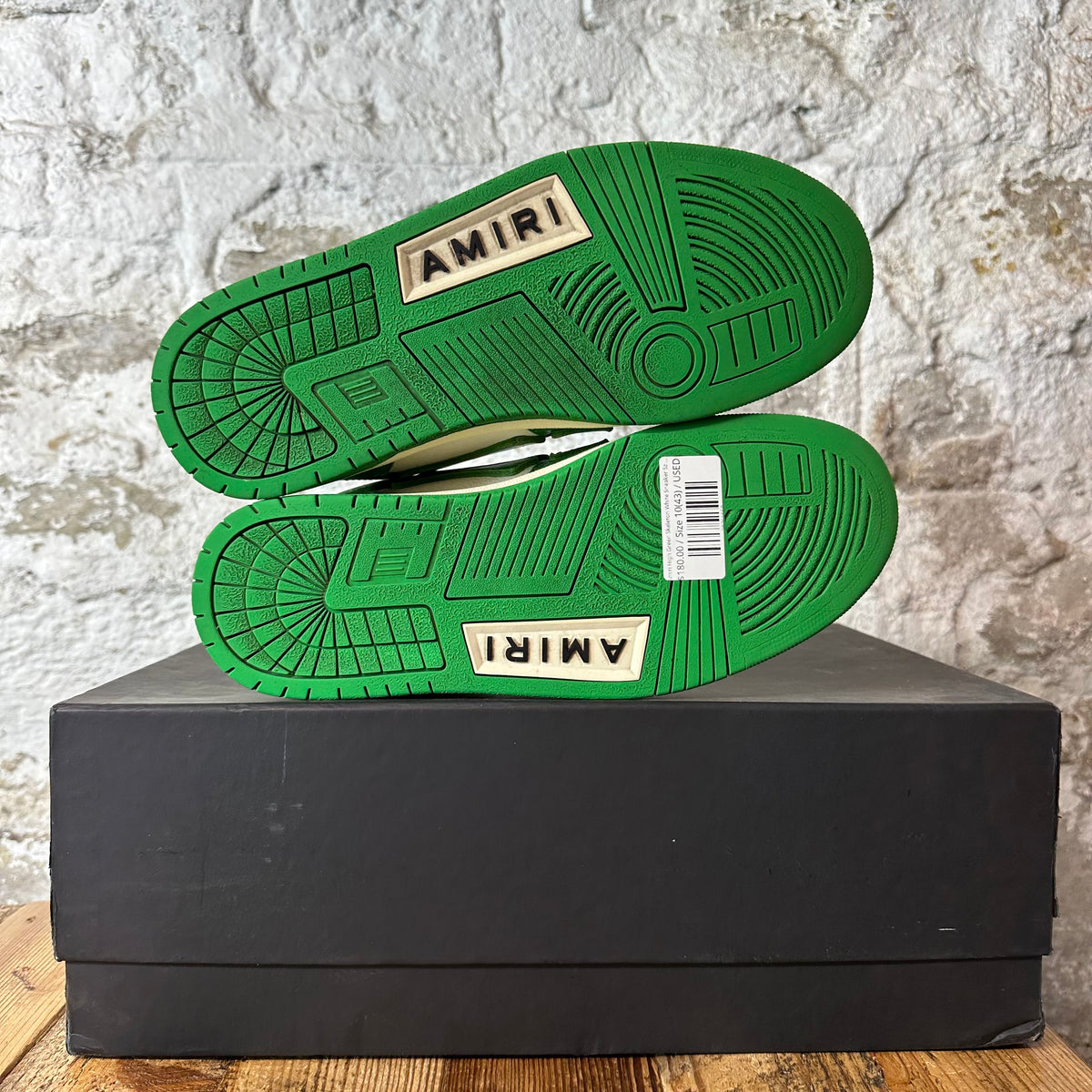 Amiri High Green Skeleton White Sneaker Sz 10 (43)