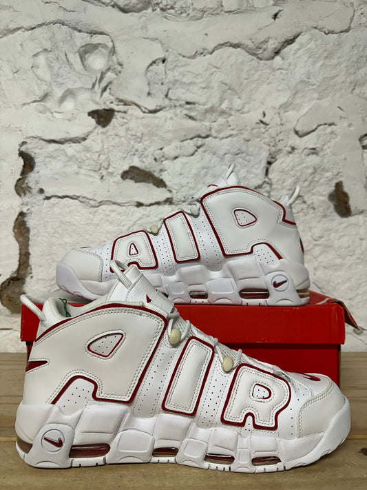 Nike Air More Uptempo White Varsity Red Sz 13 DS