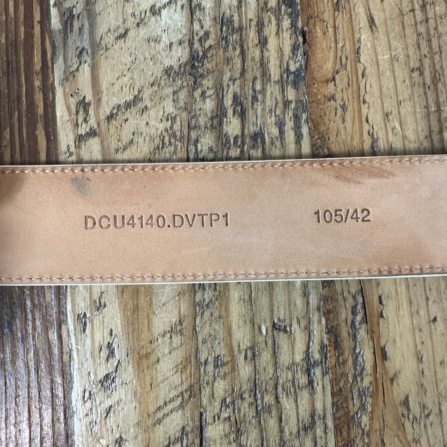 Versace Medusa White Leather Belt Sz (105/42)