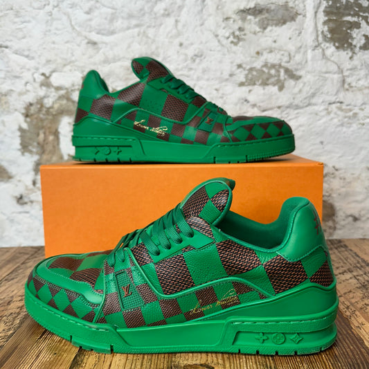 Louis Vuitton Damier Pop Green Trainer Sneaker Sz 11.5 (10LV)