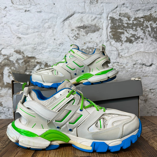 Balenciaga Track Runner White Green Blue Sneaker Sz 9 (42)