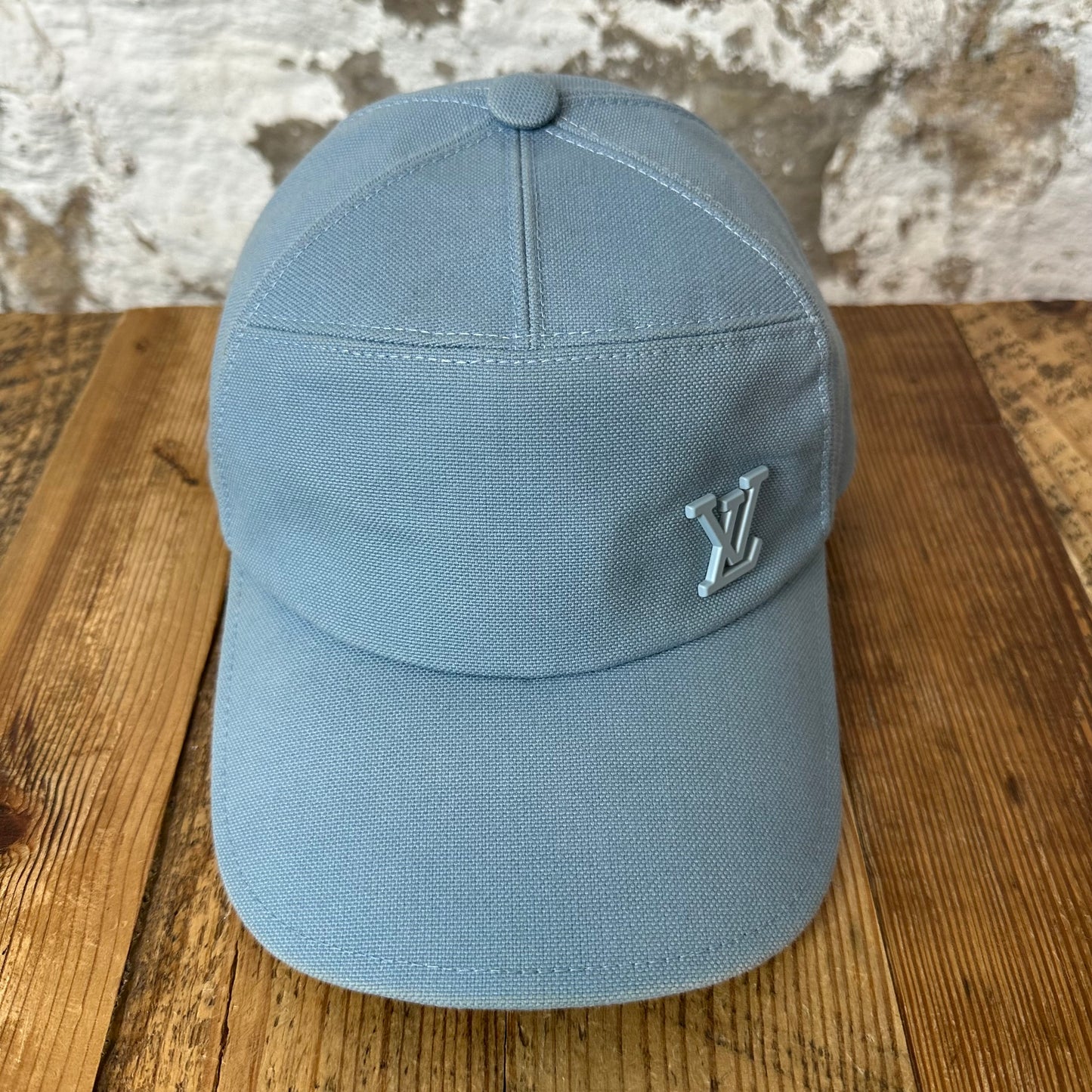 Louis Vuitton Aerogram Light Blue Hat Sz M