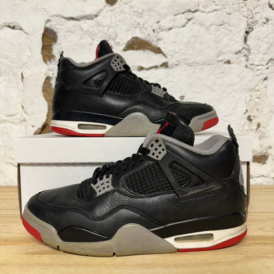 Air Jordan 4 Bred Reimagined Sz 9.5