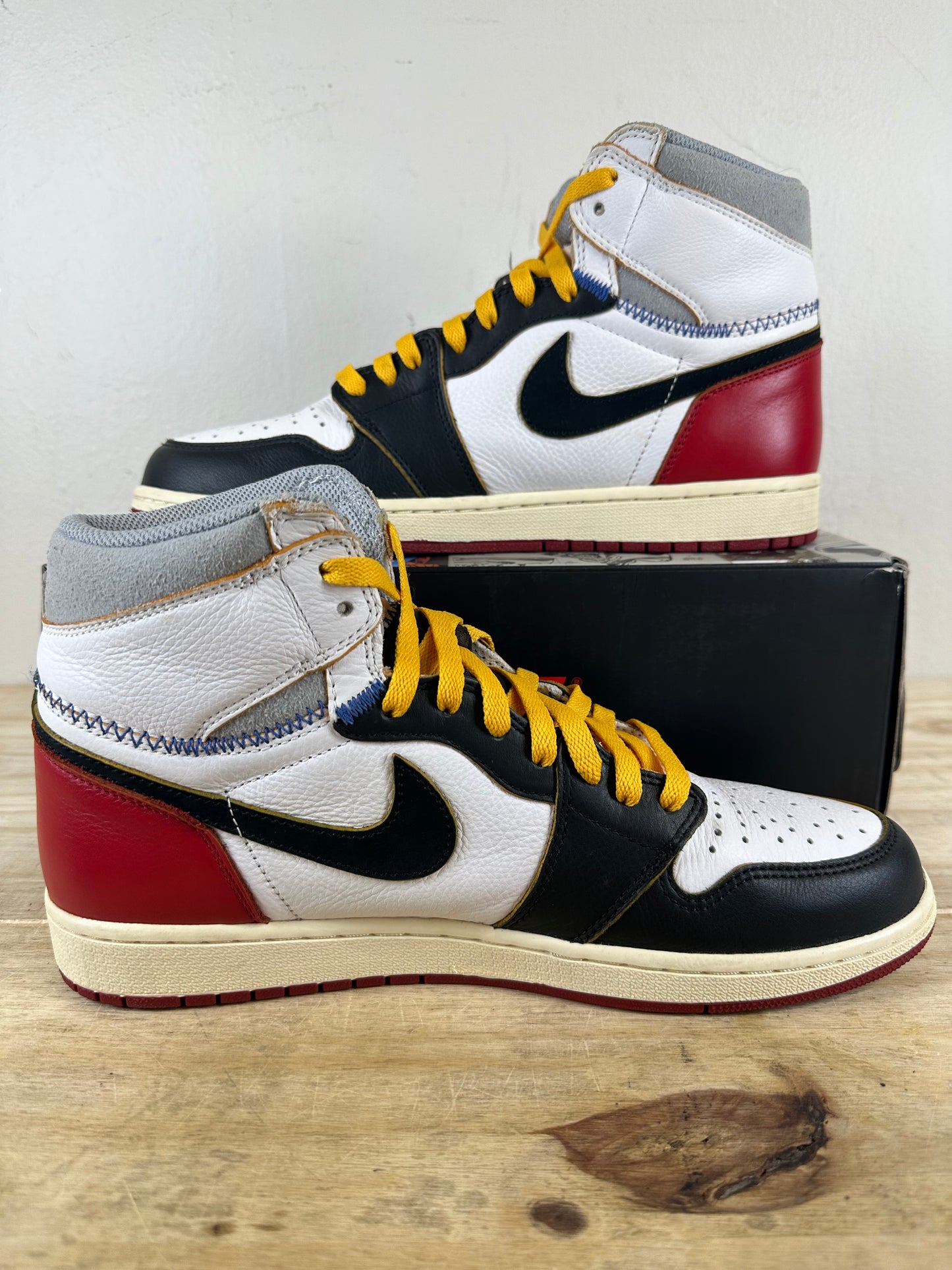Air Jordan 1 High Union Los Angeles Black Toe Sz 11