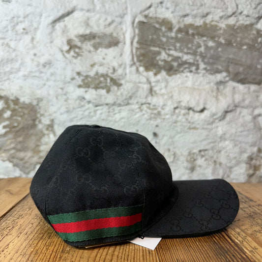 Gucci Black GG Monogram Hat Sz XXXL