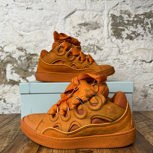 Lanvin Curb Orange Sneaker Sz 8 (41)