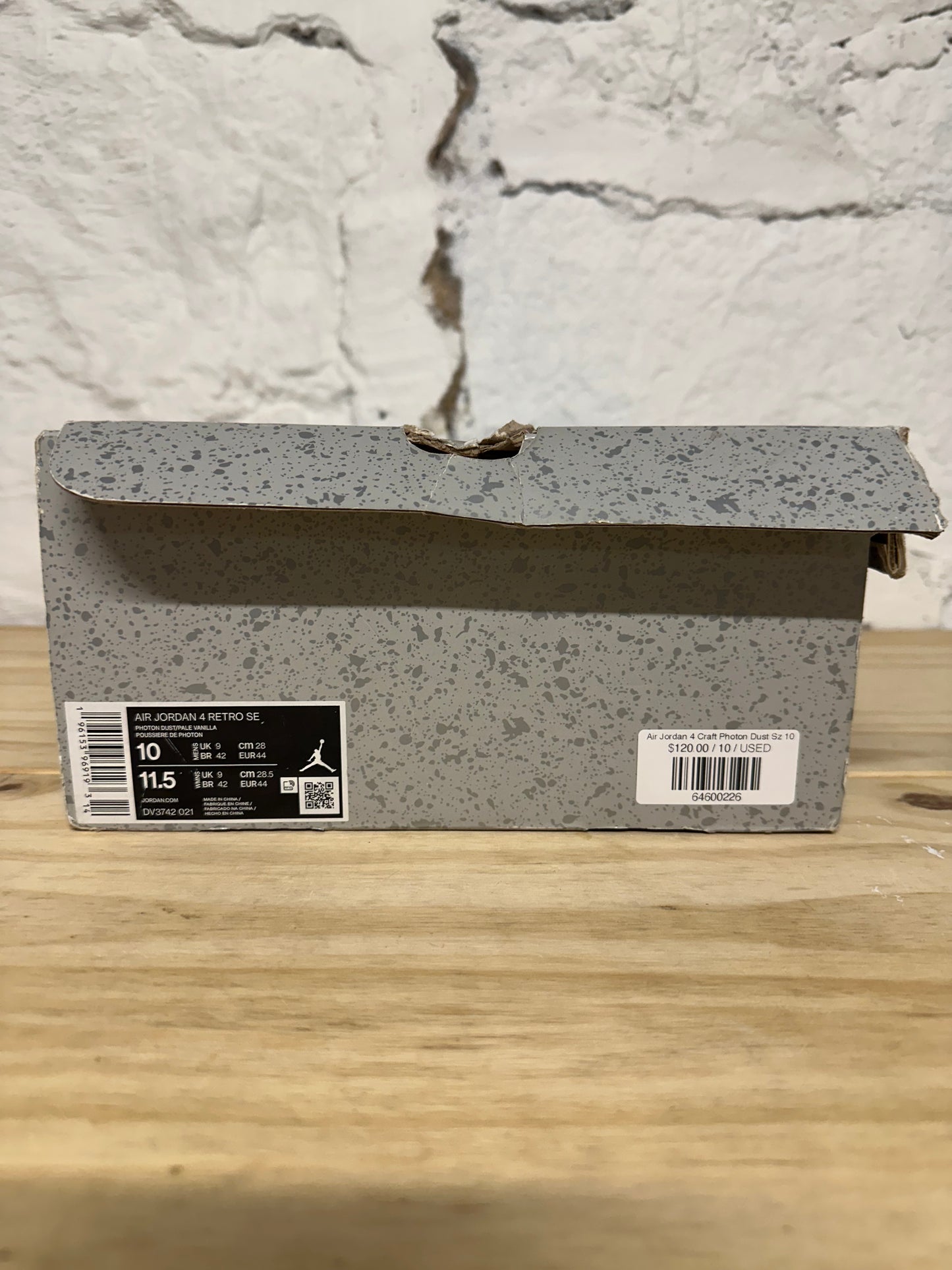 Air Jordan 4 Craft Photon Dust Sz 10