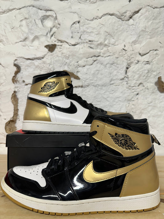 Air Jordan 1 High Gold Top 3 Sz 14