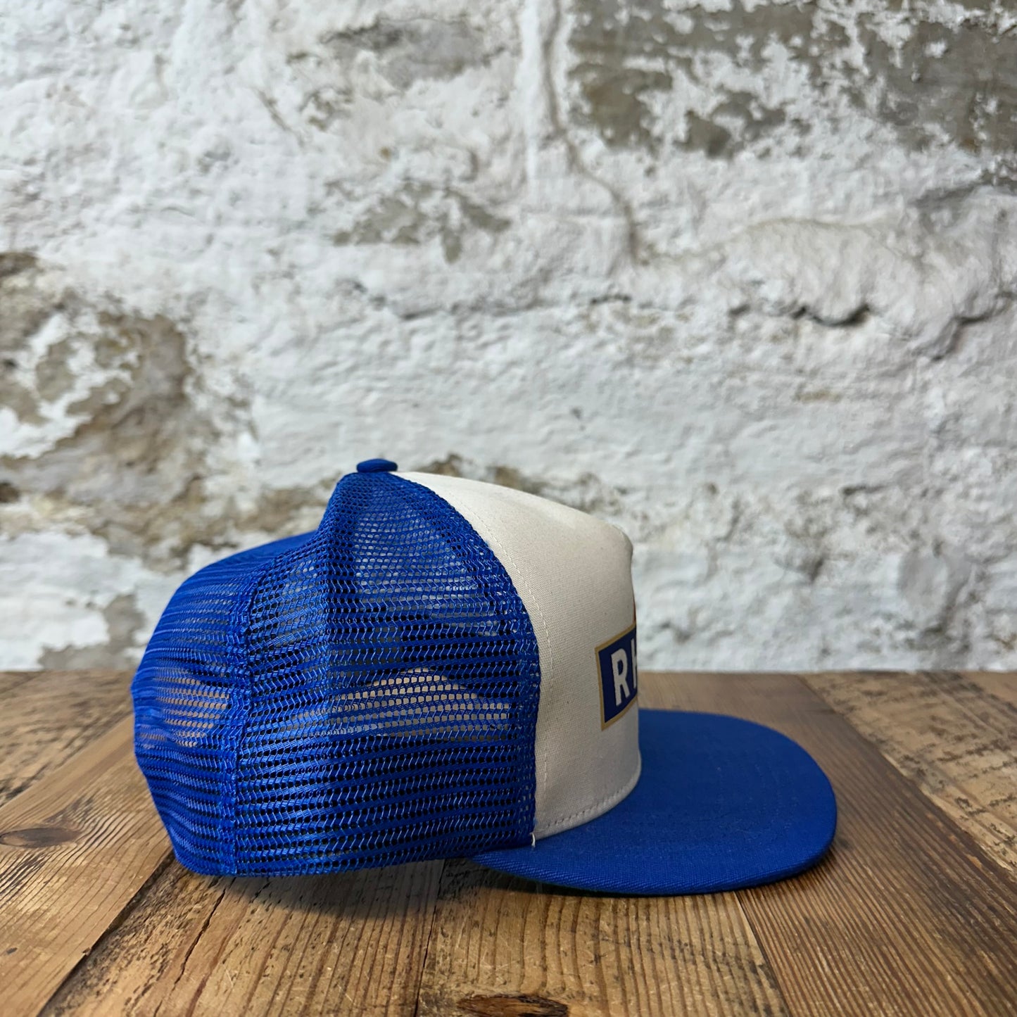 Rhude Racer Blue White Trucker Hat