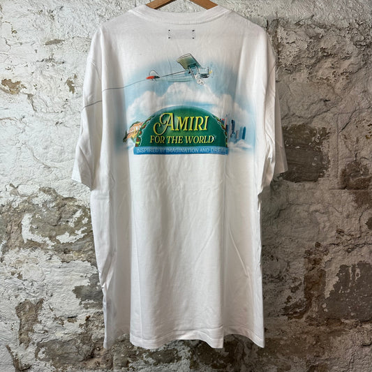Amiri For The World White T-Shirt Sz XXXL