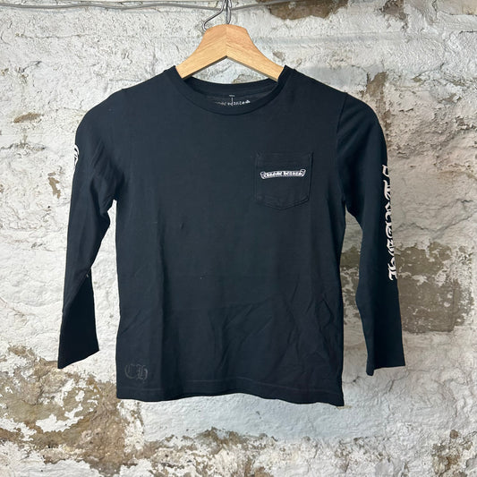 Chrome Hearts Scroll Black Long Sleeve Sz 8Y