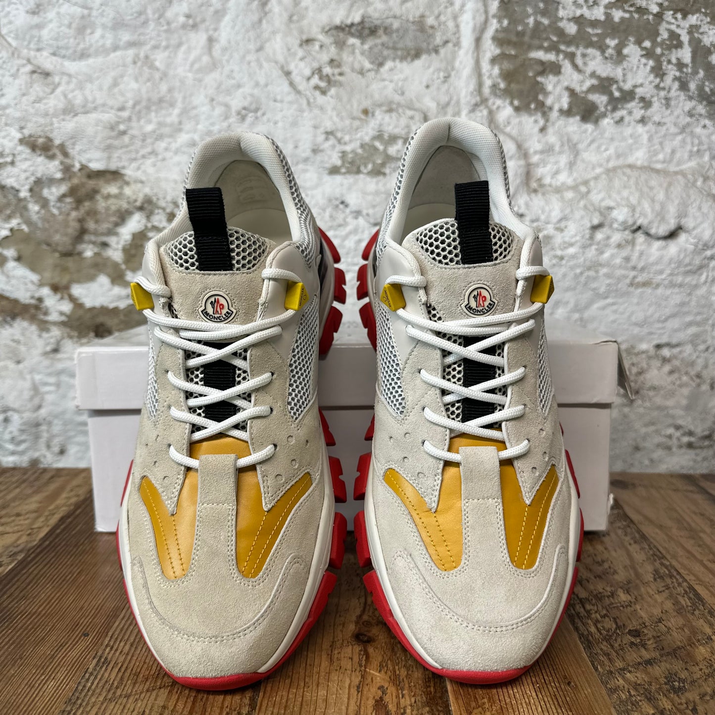 Moncler Leave No Trace Cream Sneaker Sz 10 (43)