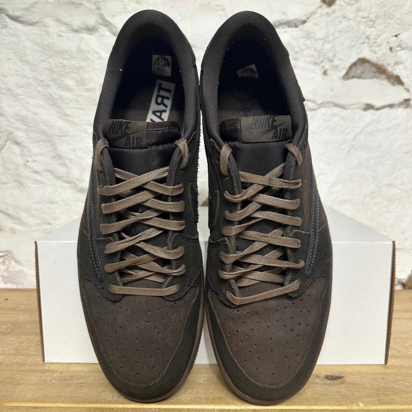 Air Jordan 1 Low Travis Scott Velvet Brown Sz 13