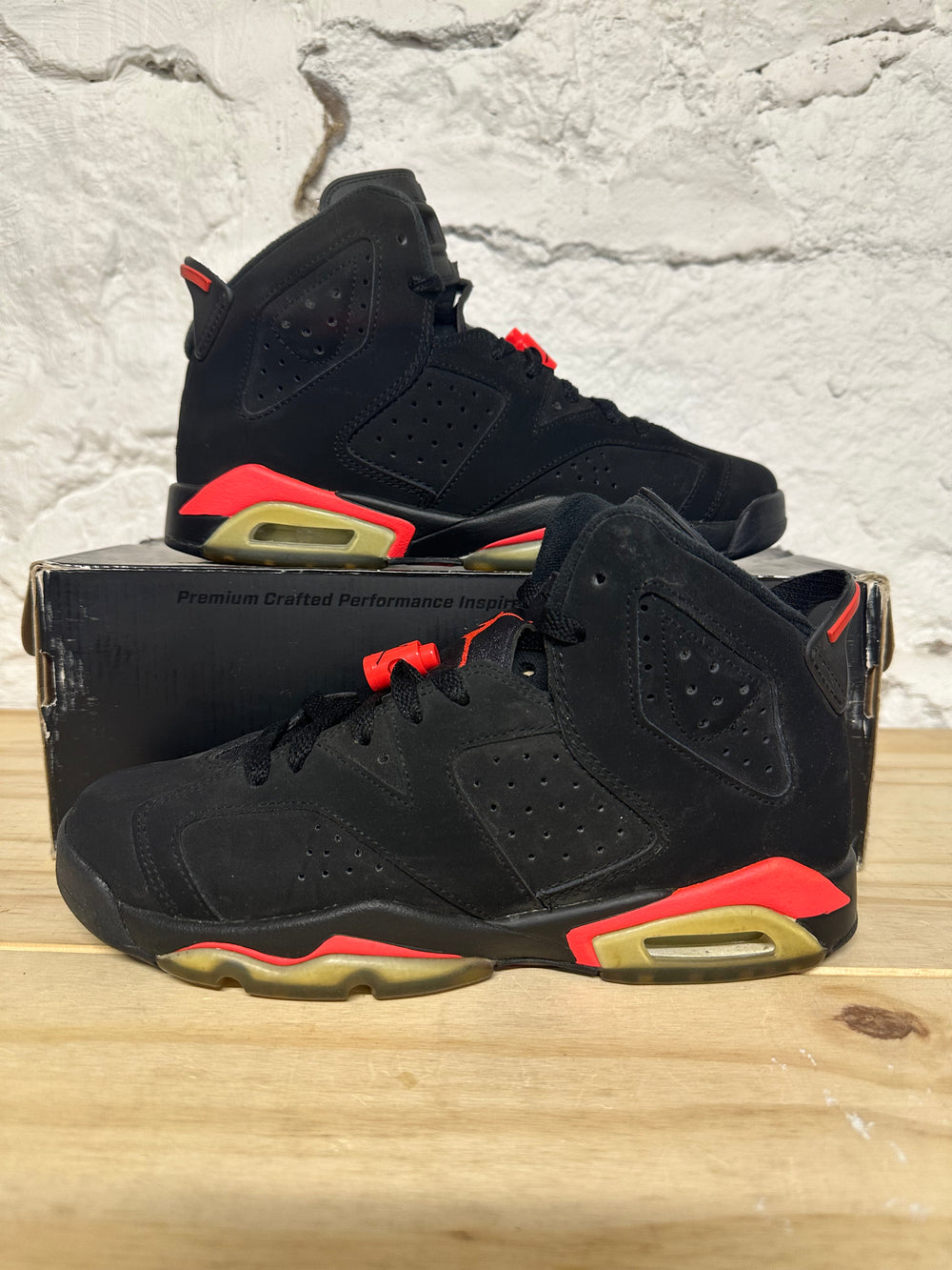 Air Jordan 6 Infrared Black (2014) Sz 6Y