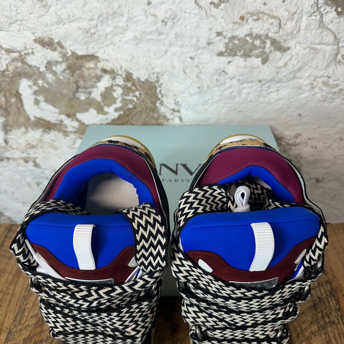 Lanvin Curb Animal Print Multicolor Sneaker