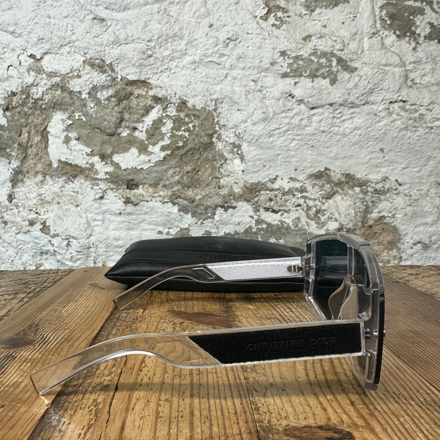 Dior MU Clear Mask Sunglasses W/ Case