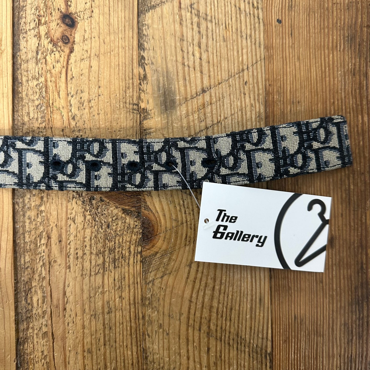 Dior Navy Oblique Belt Sz (100)