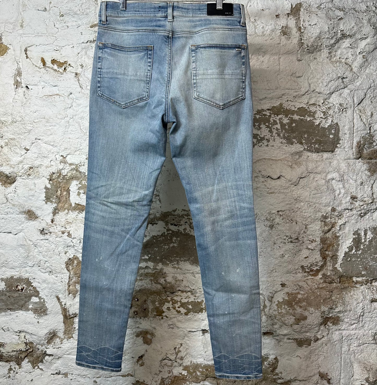 Amiri Plain Blue Denim Jeans Sz 34