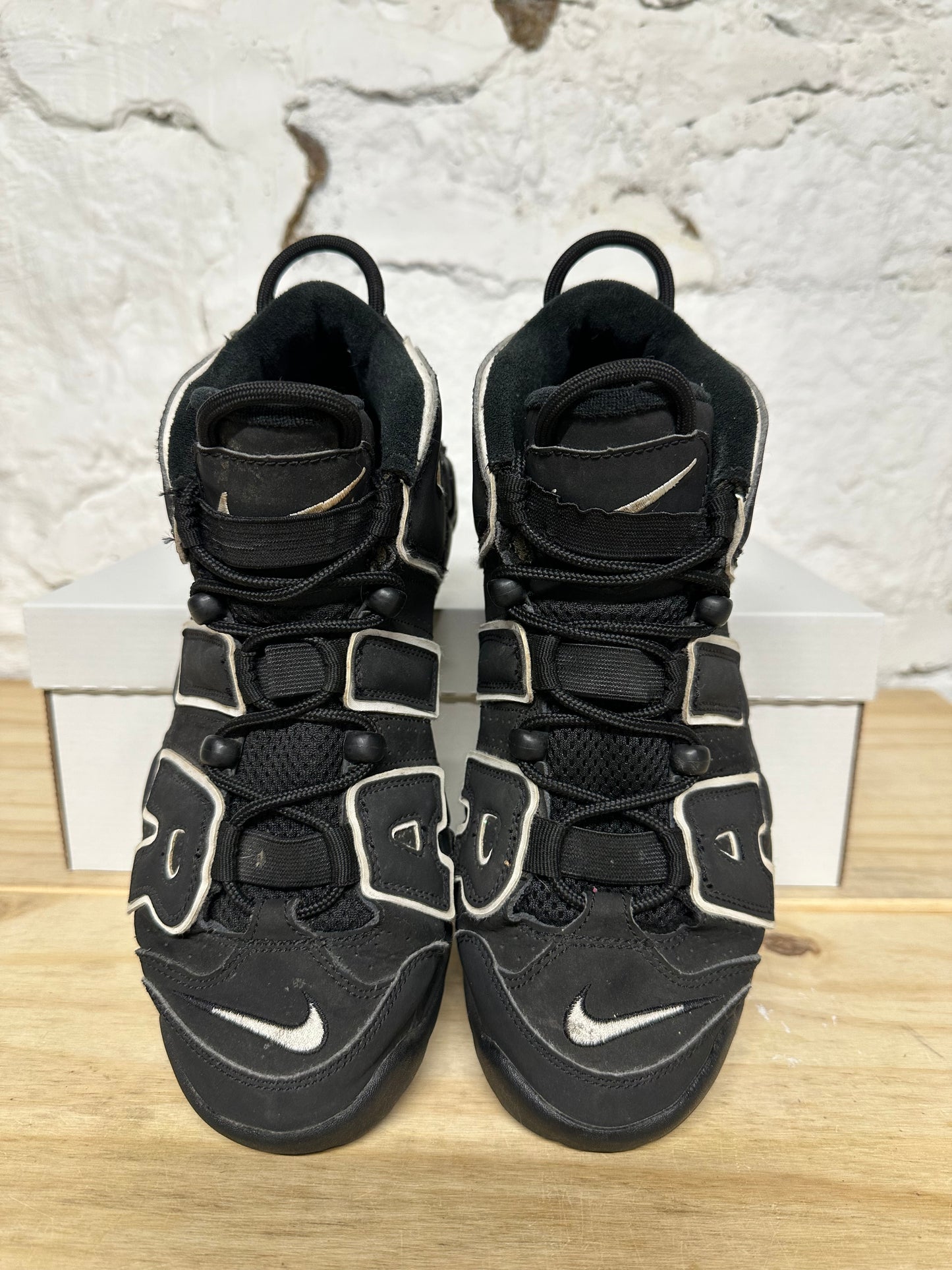 Nike Air Uptempo Black White Sz 6.5Y