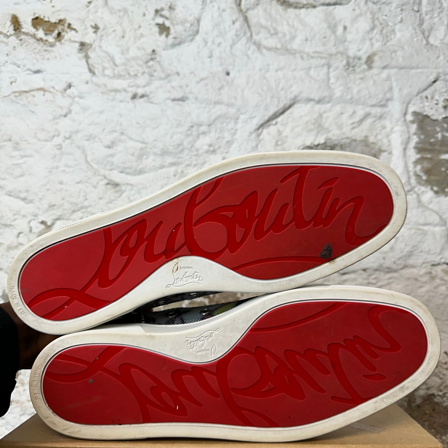 Christian Louboutin High Multicolor Sequen Sneaker Sz 12.5 (45.5)