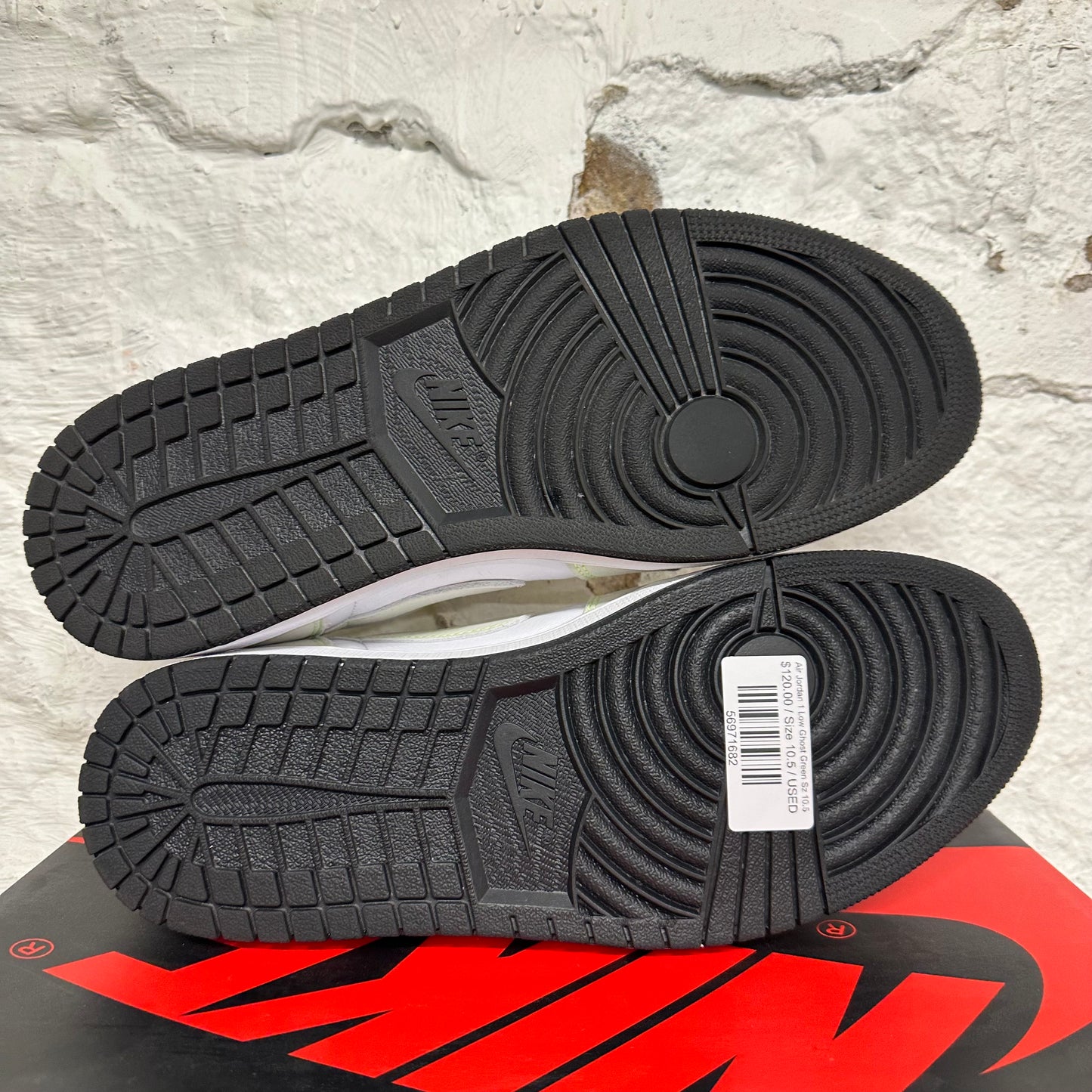 Air Jordan 1 Low Ghost Green Sz 10.5