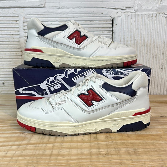 New Balance 550 Aime Leon Dore White Navy Red Sz 11