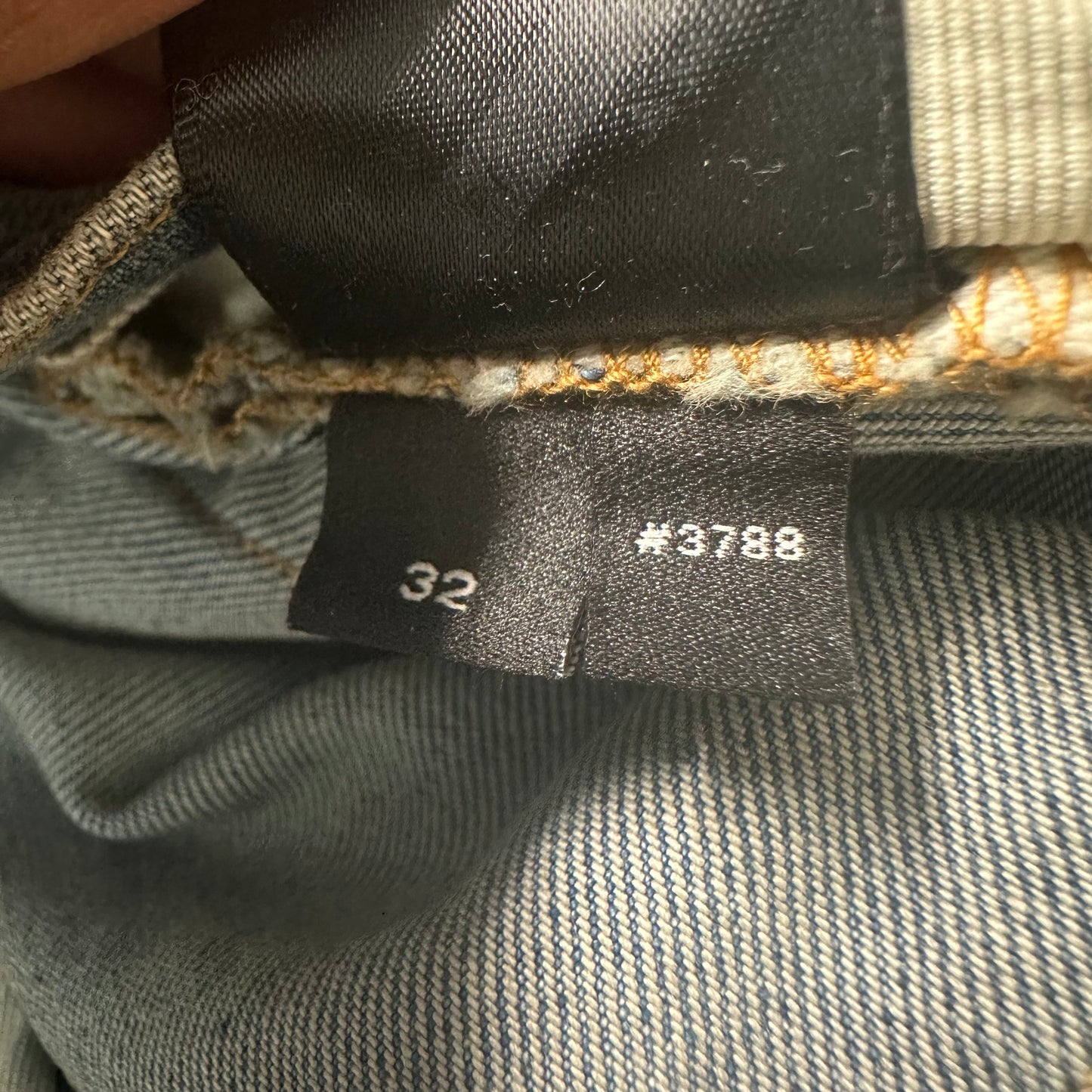Amiri Purple Suede Core Logo Blue Denim Jeans Sz 32 DS