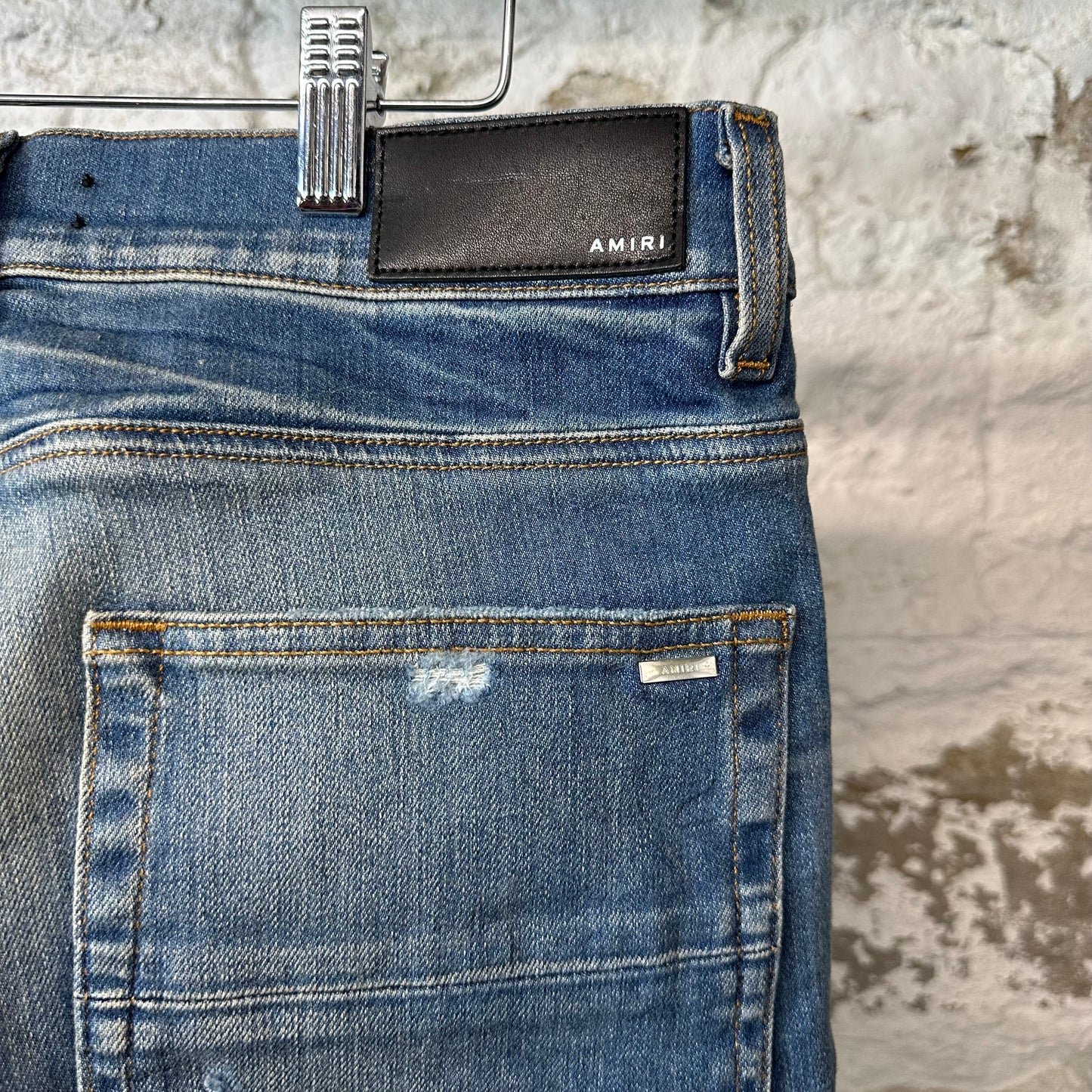 Amiri River Indigo Stack Denim Jeans