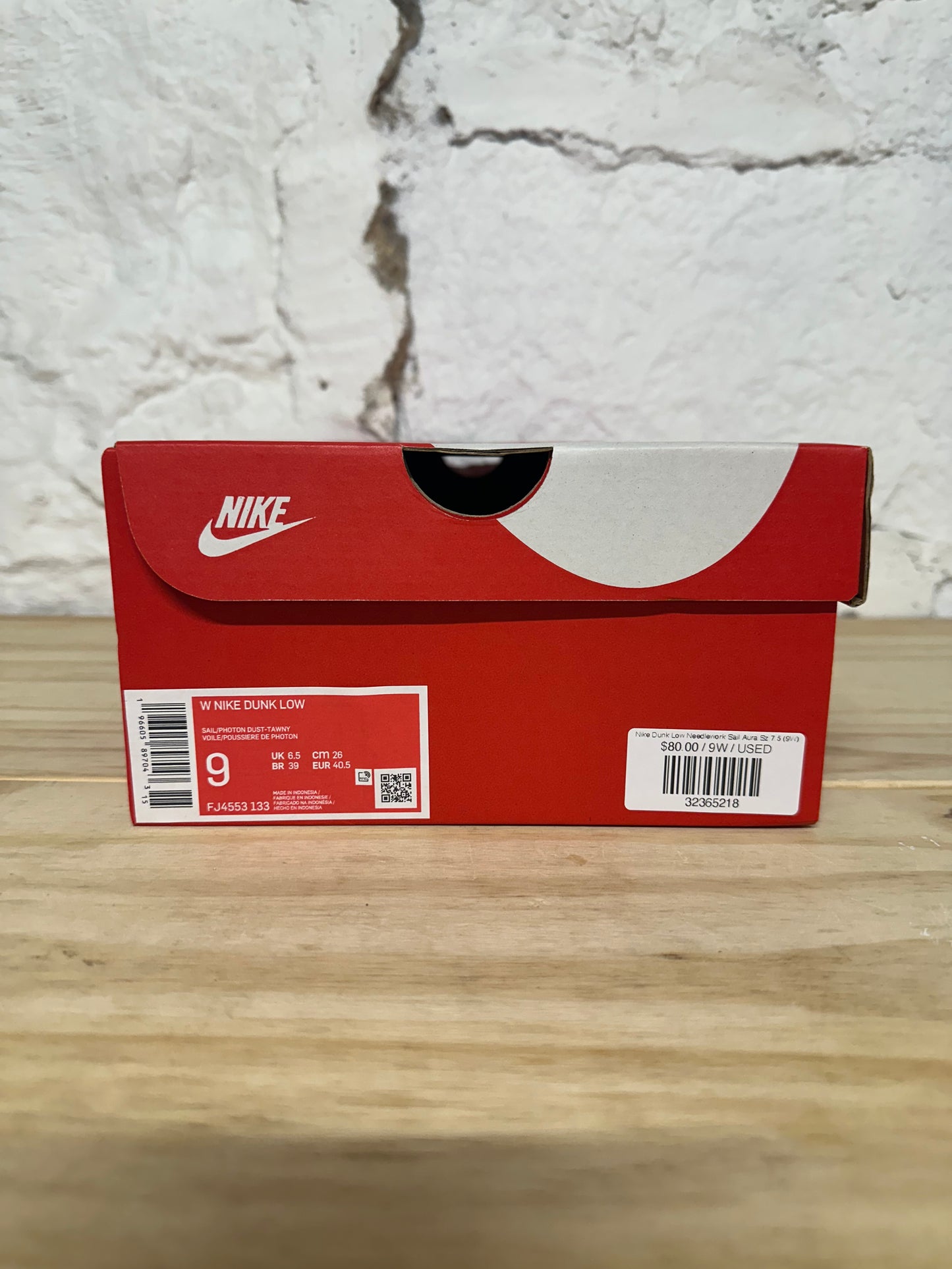 Nike Dunk Low Needlework Sail Aura Sz 7.5 (9W)