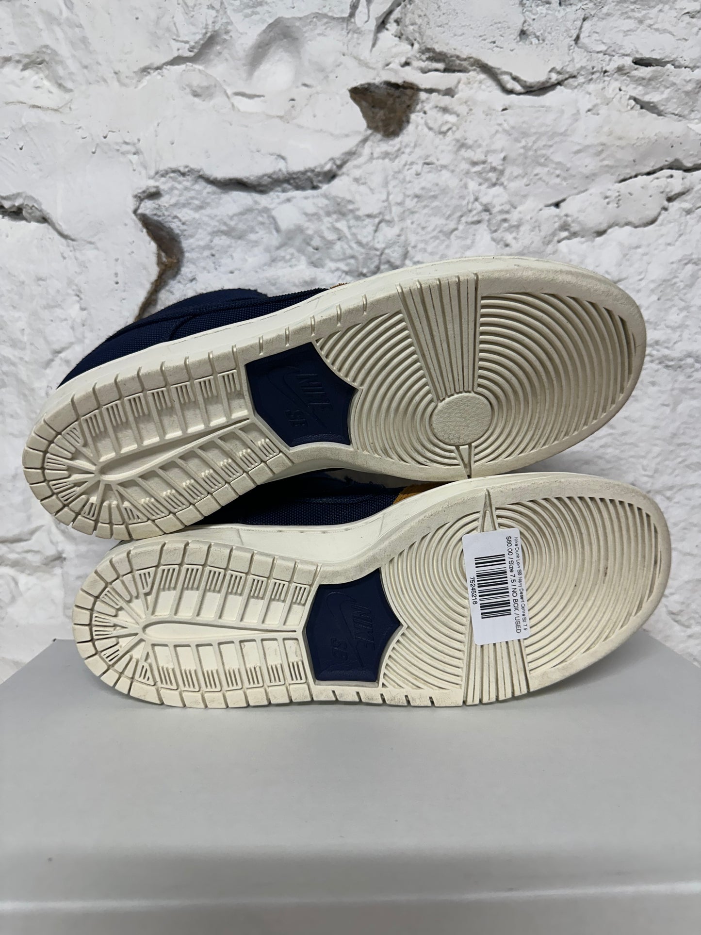 Nike Dunk Low SB Navy Desert Ochre Sz 7.5