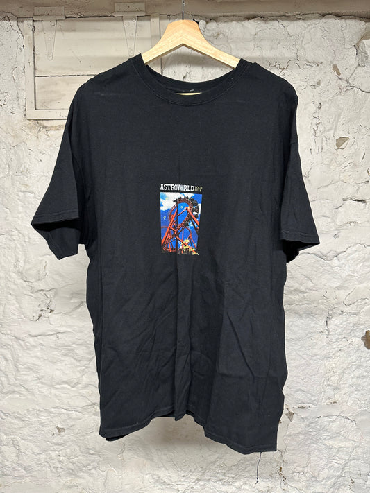 Travis Scott Astroworld Rollercoaster T-Shirt Sz XL