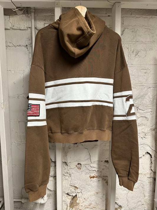 Vale Valley Sport Division Brown Hoodie Sz L