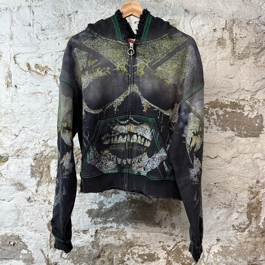 Vale GraveDigger Zip Up Black Hoodie