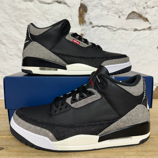 Air Jordan 3 Levis Black Sz 10.5 DS