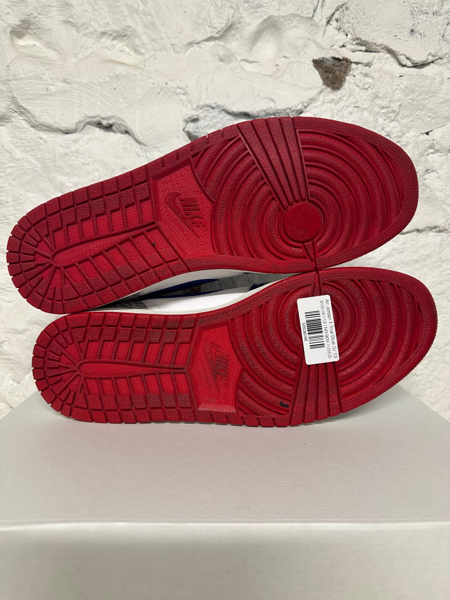 Air Jordan 1 Mid True Blue Sz 13