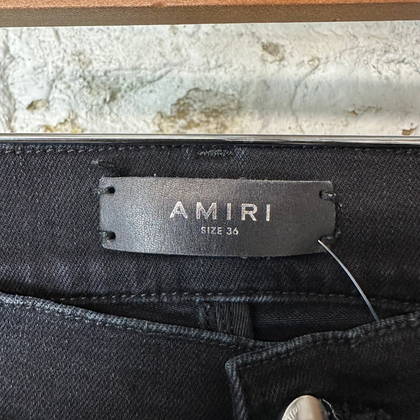 Amiri MX1 Brown Paisley Black Denim Jeans Sz 36