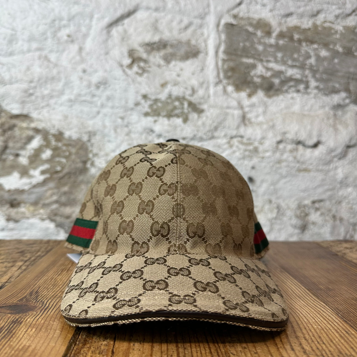 Gucci Beige GG Monogram Hat Sz S
