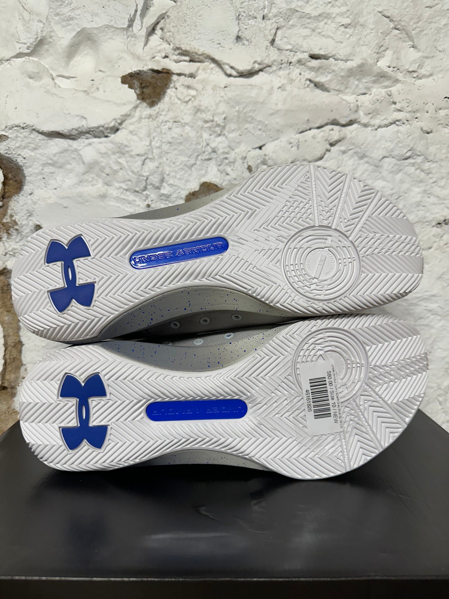 Under Armour Curry 3Zer0 Grey Blue Sz 10 DS