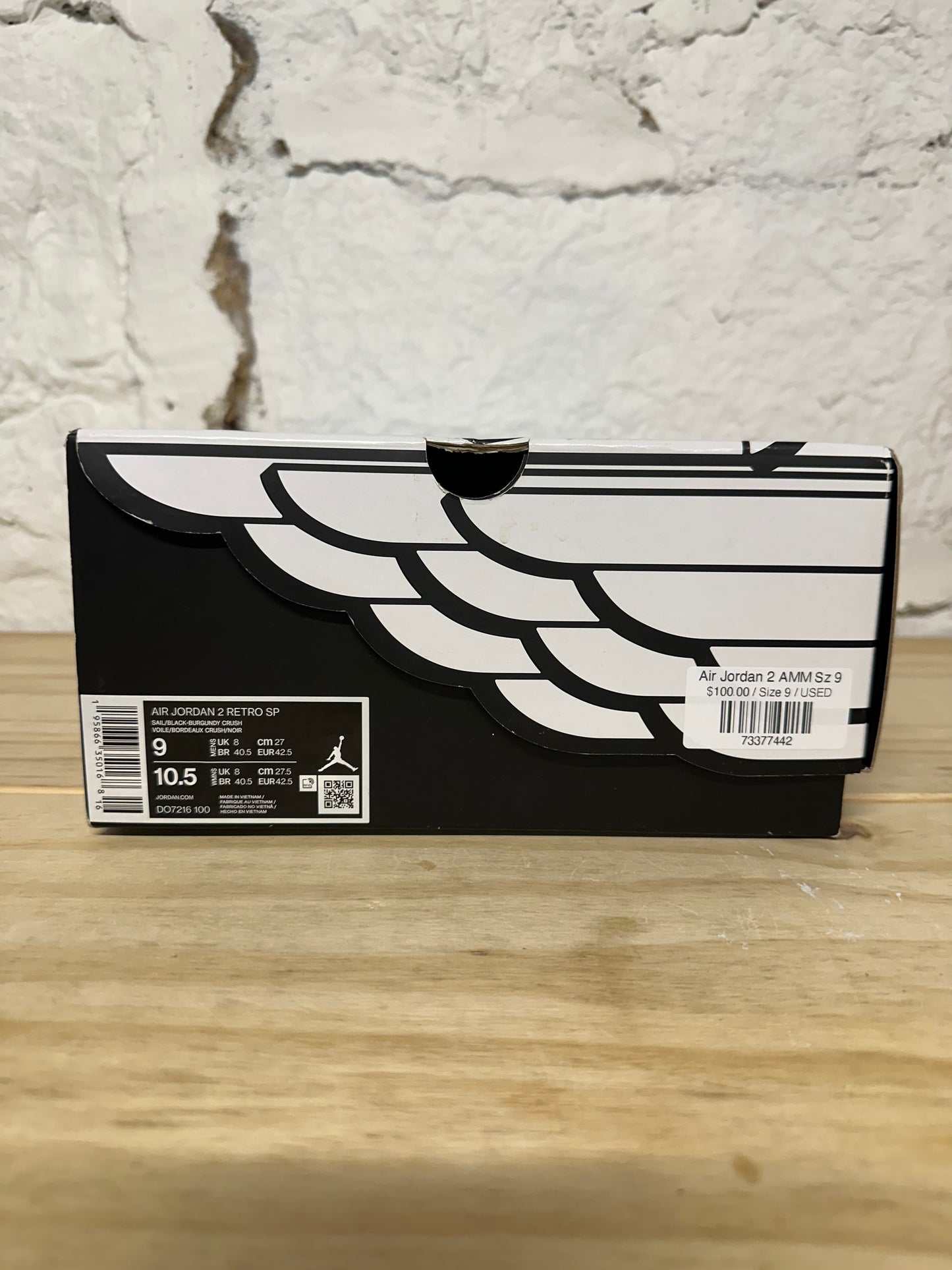 Air Jordan 2 A Ma Maniere Sz 9