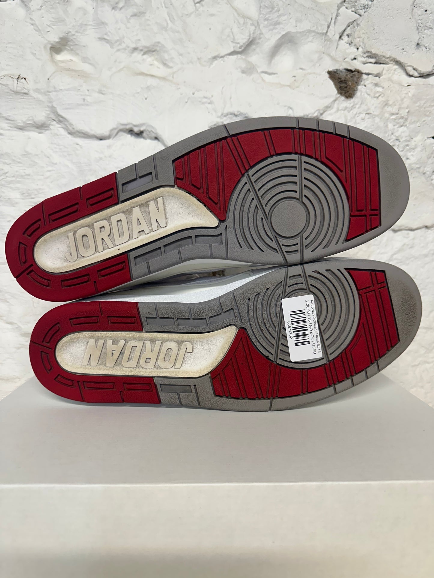 Air Jordan 2 White Red Sz 13