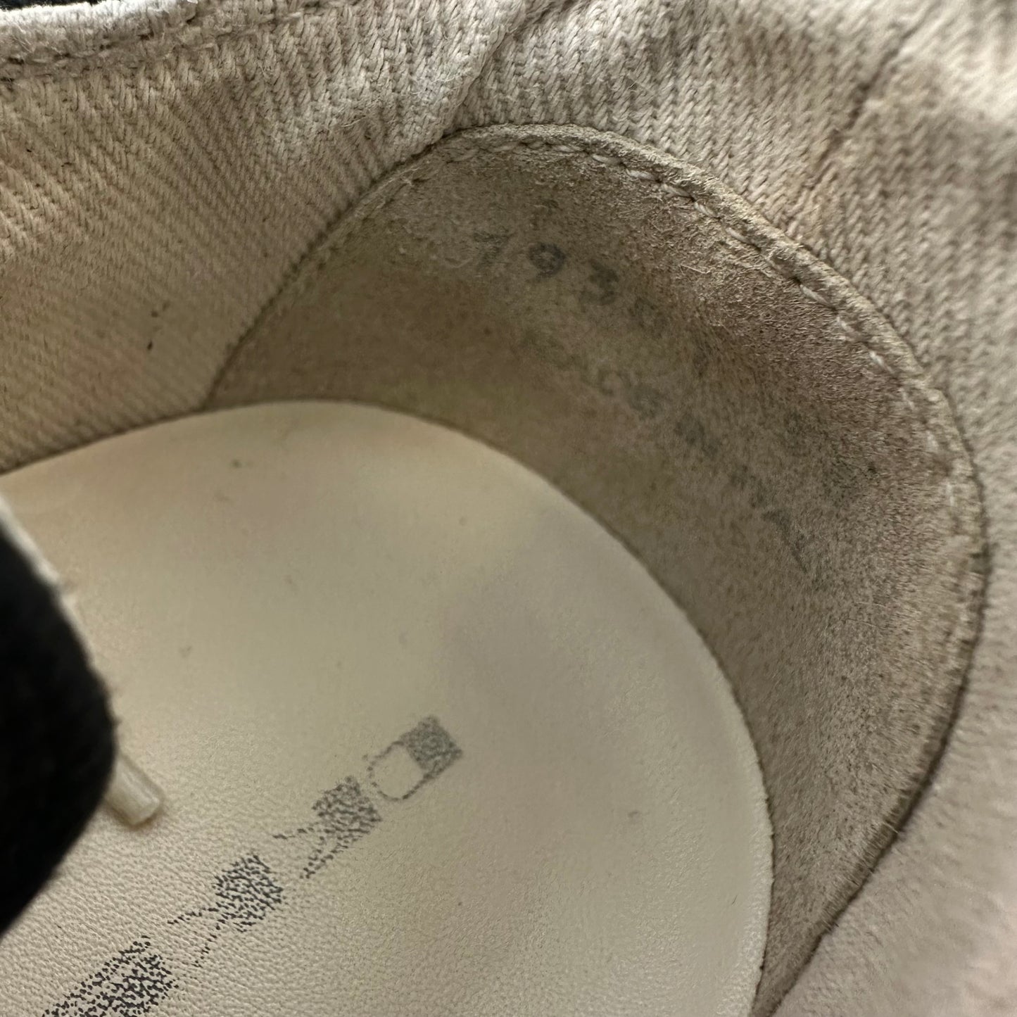 Rick Owens DRKSHDW Black Canvas Milk Sneaker Sz 6 (38)