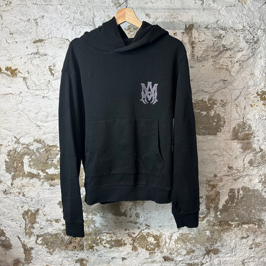 Amiri Crystal MA Black Hoodie Sz M