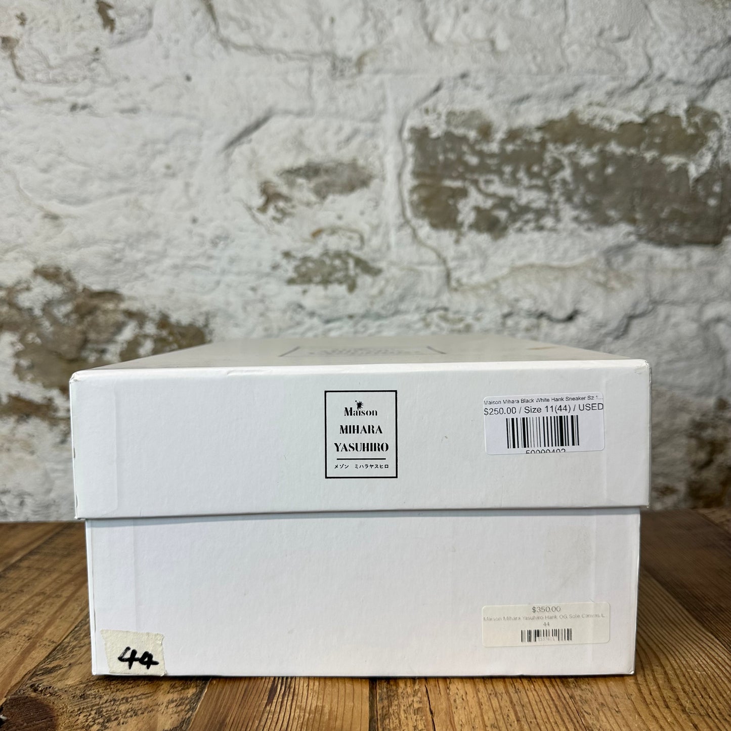 Maison Mihara Black White Hank Sneaker Sz 11 (44)