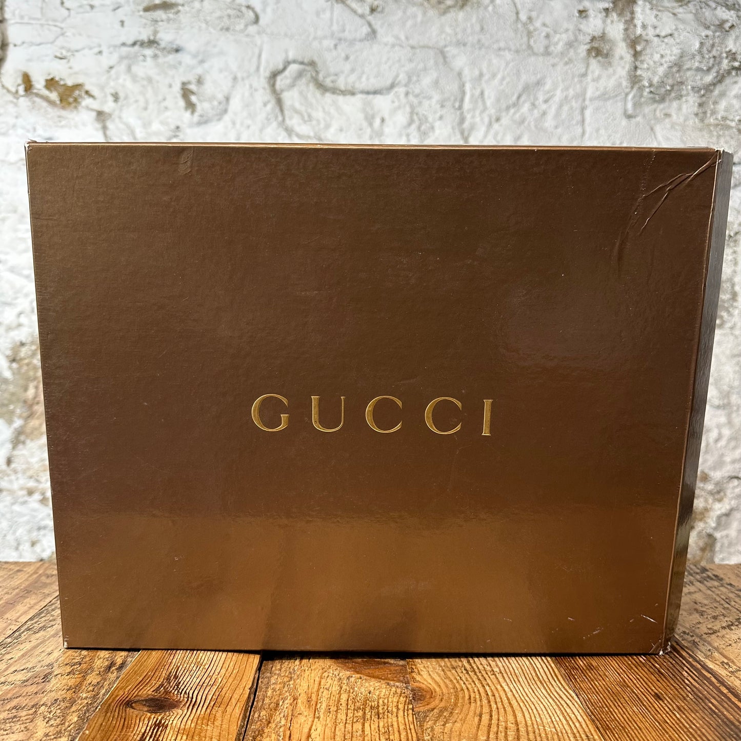 Gucci High GG Monogram Brown Beige Sneaker Sz 8
