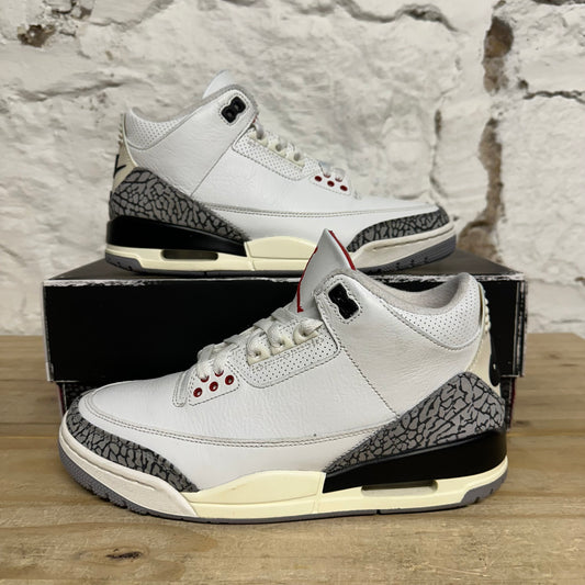 Air Jordan 3 White Cement Reimagined Sz 8