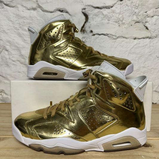 Air Jordan 6 Pinnacle Gold Sz 10