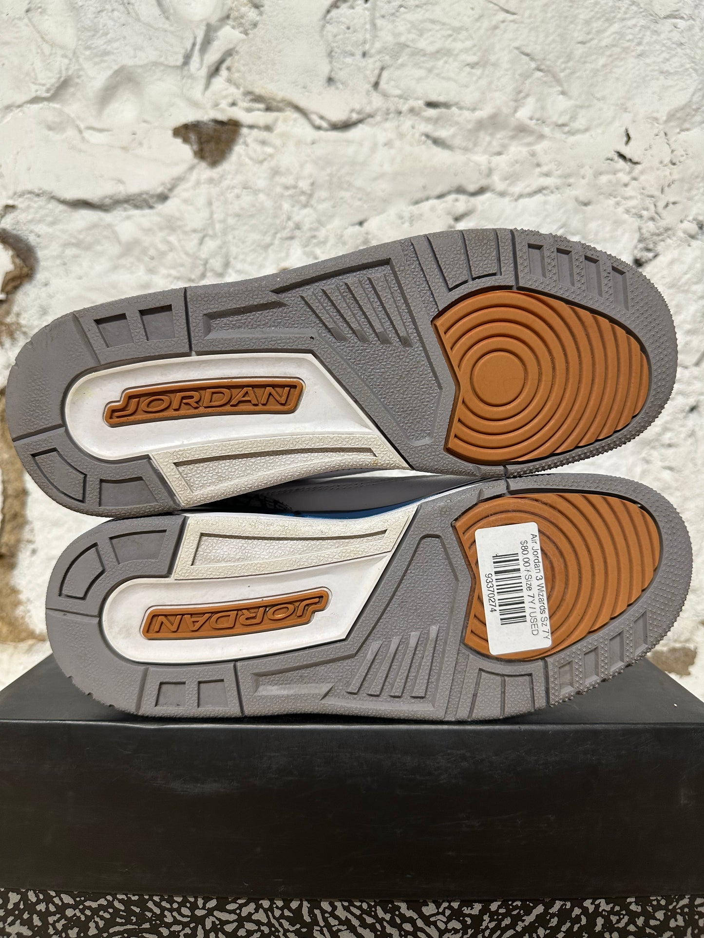 Air Jordan 3 Wizards Sz 7Y