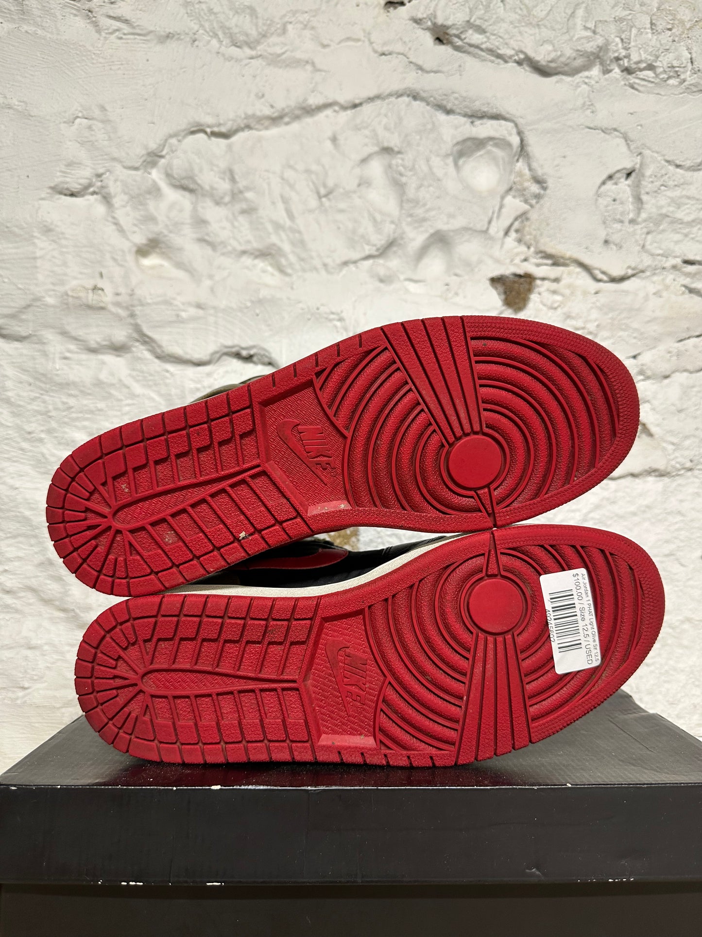 Air Jordan 1 PHAT Light Olive Sz 12.5